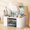 Creative Transparent Drawer Storage Box Home Desktop Cosmetics Organizer Student Pen Holder School Office Stationery Supplies