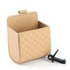 Universal Car Mobile Phone Bag  PU Leather Car Auto Outlet Air Vent Trash Case Pen Holder Bag Pouch Stationery Holder