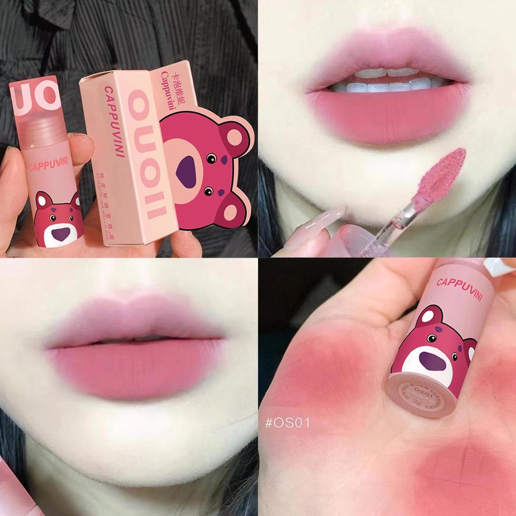 Winnie Pink Bear Velvet Matte Блеск для губ - Нелипкий матовый блеск для губ