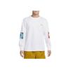 Nike ACG Series Letter Pattern Print Crew Neck Long Sleeve T-Shirt Men Tops White DX9453-100