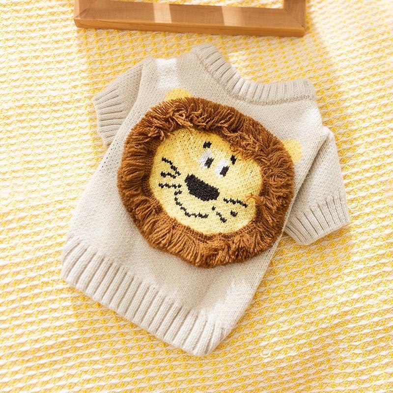 Осенне-зимняя теплая вязаная сумка для кошек, милый свитер для лысых кошек, плюшевая собака, чем медведь, одежда для домашних животных