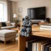 Nordic fantasy dwarf-themed sitting statue,  a aesthetic decoration suitable for gaming tables, office desks, bookshelf edges, and bedroom