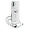 Karl Lagerfeld Klhmp16Shcchnt Iphone 16  6.1 Hardcase Transparent Iml Choupette Head & Cord Magsafe