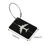 Suitcase Tags Luggage Tag Baggage Backpack Tags with Metal Loop Name ID Address Card Baggage Identifier Travel Accessory