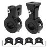 Aluminum Alloy 2pcs 360 Degree Adjustable Light Bar Mount Clamp 18-32mm 0.71-1.26inch Motorcycle ATV SUV Roof Rack IP67 Waterproof