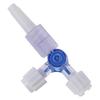 6pcs Disposable Plastic 3-Way Valve 3-Way Stopcocks Male Lock Ball Valve Luer Connections Water Valve Hobbies