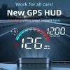 M22 Автомобильный проекционный дисплей Автомобильный GPS HUD Спидометр Проекционный экран Измеритель скорости Мили/ч км/ч Сигнализация превышения скорости Компас для всех автомобилей