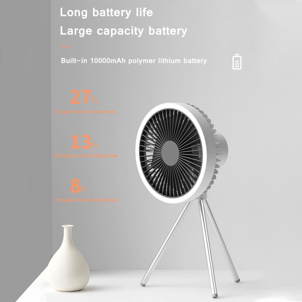 Мини-вентилятор USB перезаряжаемый портативный вентилятор открытый кемпинг потолочный вентилятор люстра синхронизация 10000 мАч Powerbank штатив настольный вентилятор