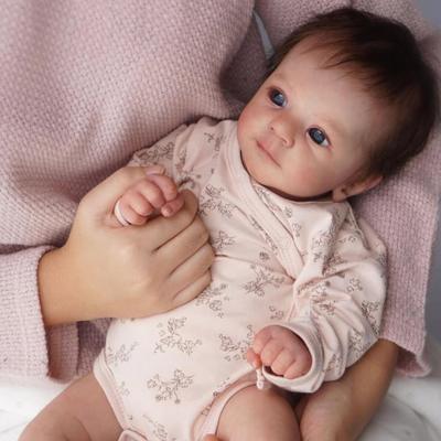 BZDOLL 45 СМ 18 дюймов Тканевое тело Милая Кукла-Реборн Игрушка для девочки Реалистичная Ручной работы Подарок на день рождения Новорожденные девочки Игра в домик Нарядная кукла