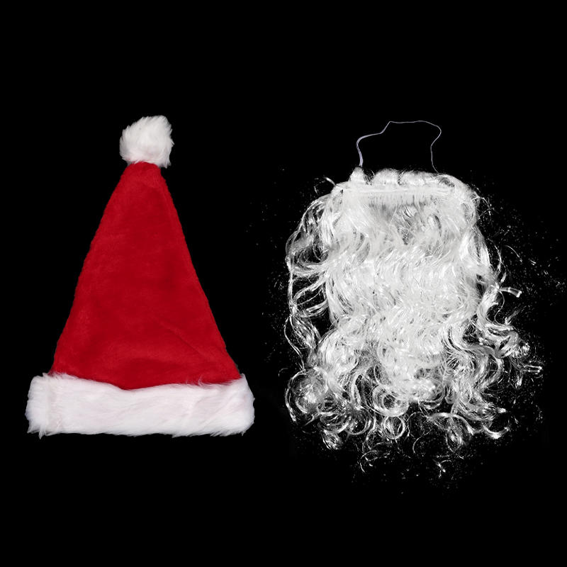 Борода Санта-Клауса Рождественская Имитированная Борода Белая Борода Декоративный Рождественский Косплей Костюм Реквизит Принадлежности для Украшения Рождественской Вечеринки