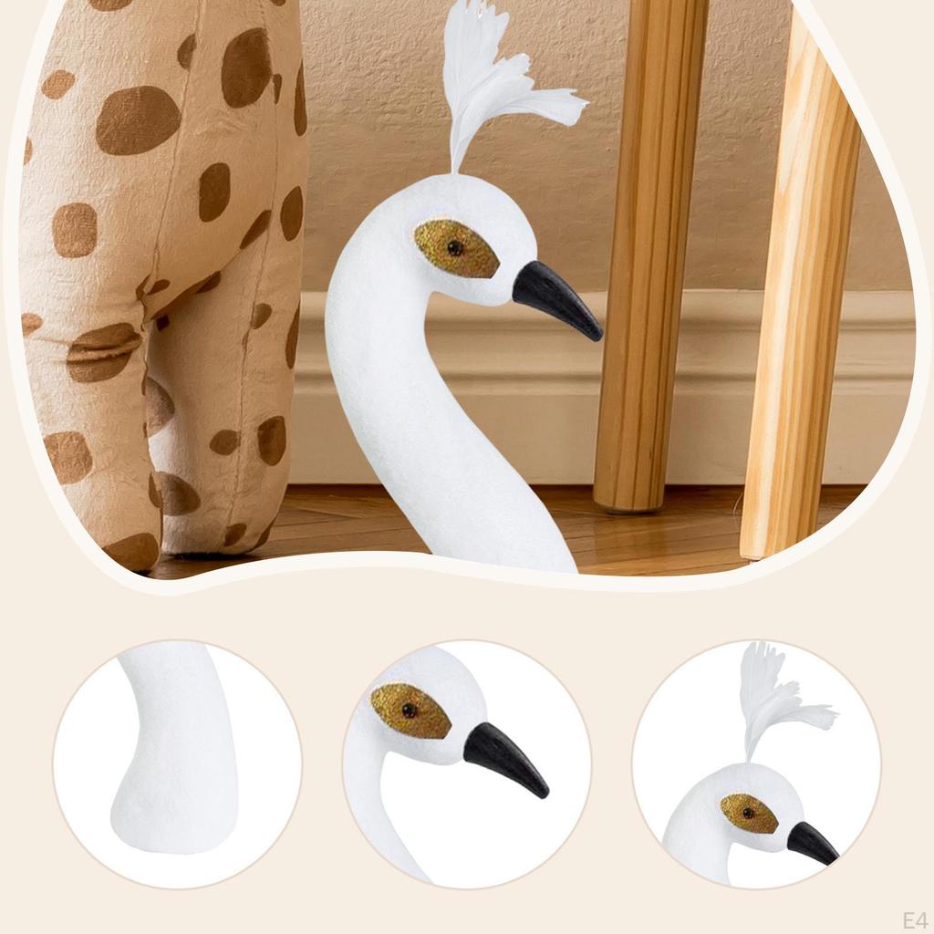 Decorative Peacock Mannequin Head for Flower Display Table Centerpiece