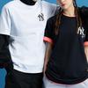 New Era Летняя футболка New York Yankees в американском стиле, короткий рукав, унисекс, белая 12360536