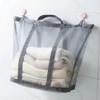 with Handle Dirty Clothes Organizer Wall Mounted Mesh Laundry Hamper  Household