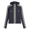 Adidas Originals Avavav Collaboration Fw24 Slim Fit Striped Comfortable Jacket Unisex Jacket Black JG1426