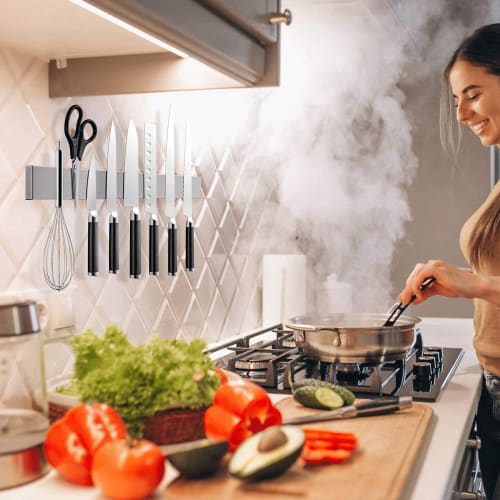 Ninonly Magnetic Knife Holder, Rustproof, Waterproof, Corrosion-Resistant, Durable Holder for Kitchen Tools, Knife Holder, Knife Stand, Magnetic Knife