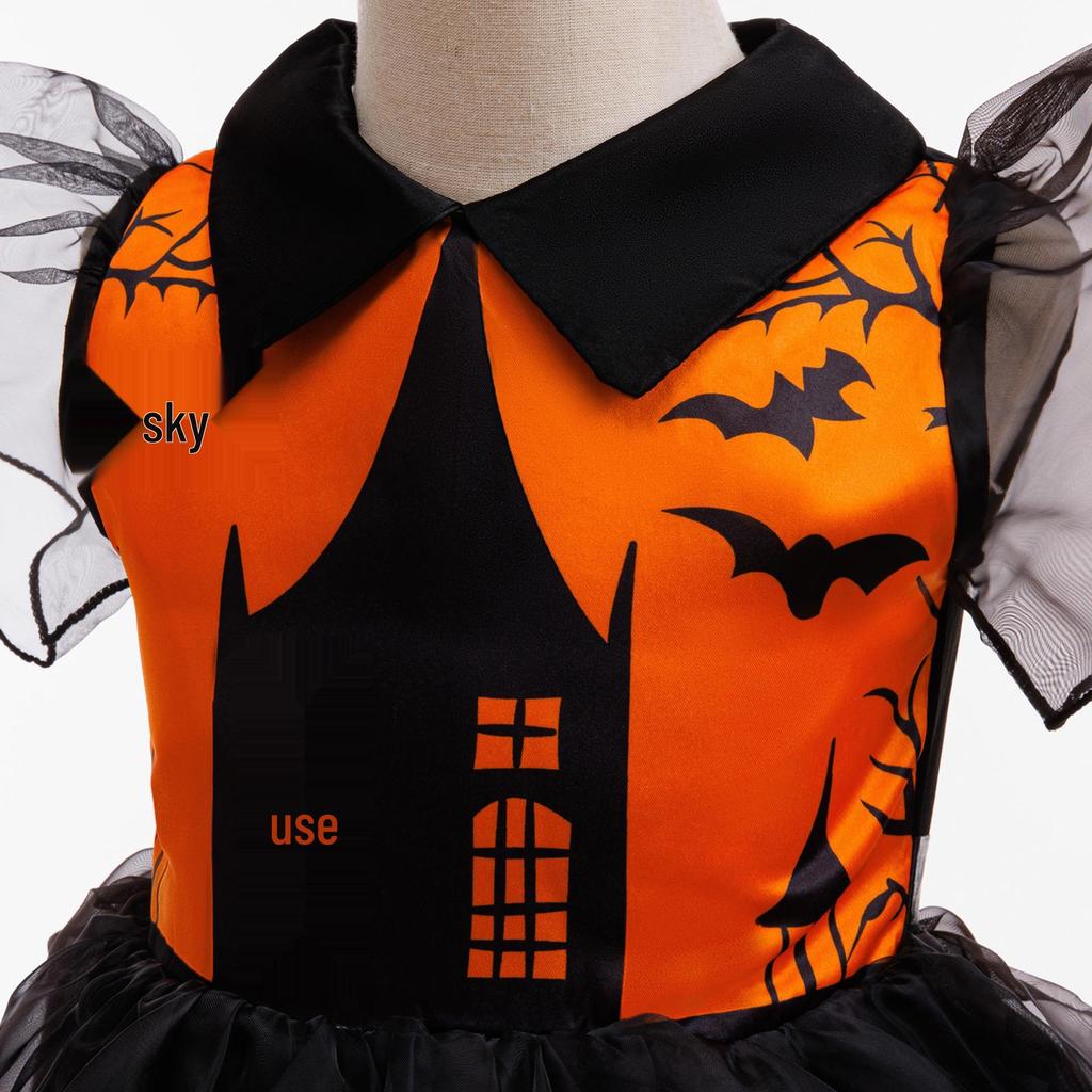 Хэллоуинское бальное платье, костюм ведьмы для косплея