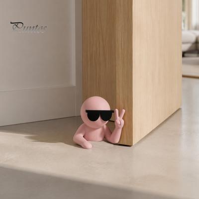 Милый Настольный Орнамент Дверной Стопор Злодей с Крутым Жестом V, 3D Печатный Забавный Дверной Стопор, Декоративный Клиновидный Стопор для Двери в Спальню, Офис