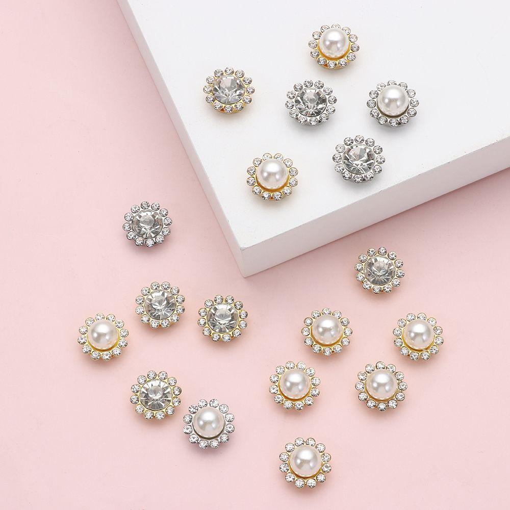 Шитье одежды, свадебное платье, пуговицы с кристаллами и жемчугом, аксессуары для шляп, пуговицы со стразами, заколки для волос с жемчугом