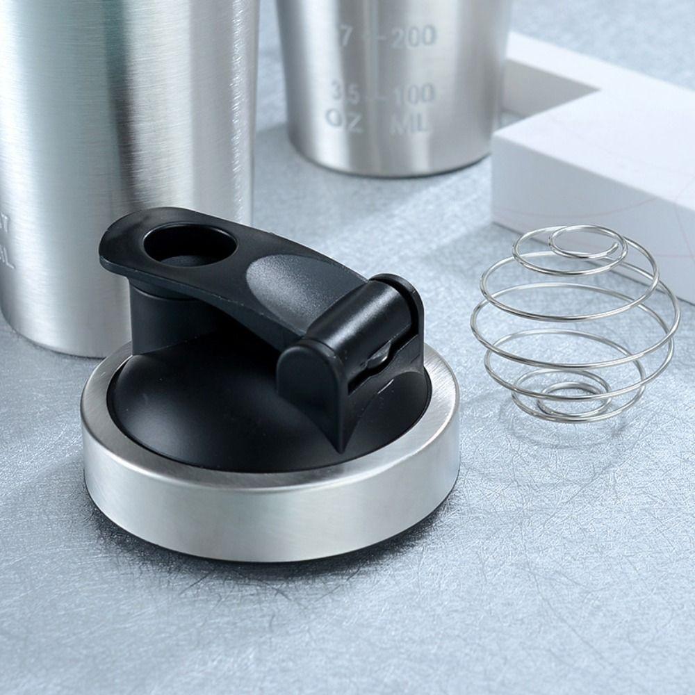 500ml/750ml Whey Shakes Cup 304 Stainless Steel Fitness Protein Powder Cup Hiking Sports