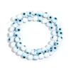 1 нить разноцветных бусин lampwork 'Сглаз' круглые loose spacer стеклянные бусины для DIY браслета колье фурнитура для бижутерии 4 6 8 10 мм