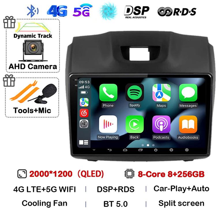 Android 14 Автомагнитола Carplay Auto для Chevrolet Holden S10 TRAILBLAZER COLORADO ISUZU DMAX GPS Мультимедийный Стерео Видеоплеер 4G