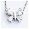 Les Trésors De Lily [K2570] - Silver Pendant 'Butterfly' White Silver (rhodium Plated) - 12x10 Mm