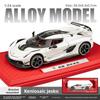 Модель спортивного автомобиля Koenigsegg, игрушка из сплава со звуком, светом, открывающимися дверями для детской игры