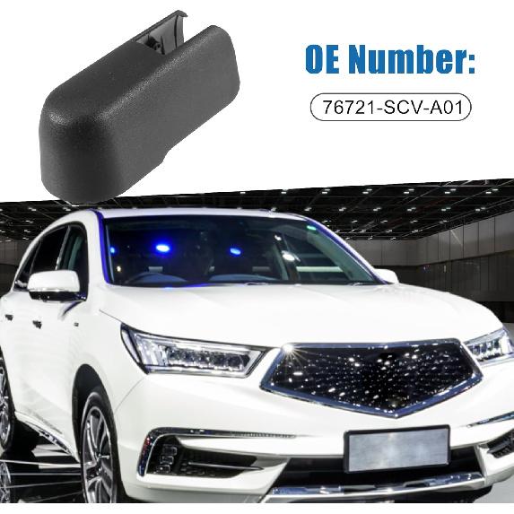 Rear Windshield Wiper Arm Nut 76721-SCV-A01 Wiper Blade Arm Cover Cap for Acura MDX 2007-2016 Plastic