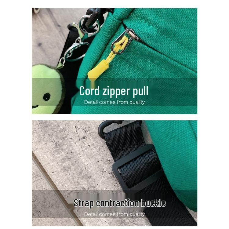 Милая мультяшная квадратная холщовая сумка в корейском стиле «Охотник на демонов» для детей и подростков