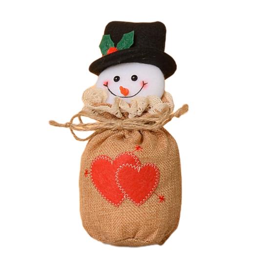 Рождественский конфетный мешок Многоразовый рождественский мешочек для угощений для сладостей, фруктов, праздничные подарочные пакеты для хранения для вечеринки по случаю дня рождения, упаковка для закусок, свадебные рождественские сувениры
