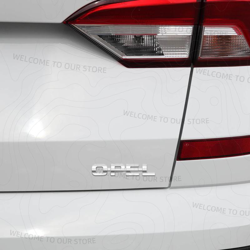 Zinc Alloy For OPEL ASTRA Logo Meriva Insignia Mokka Rocks Zafira Vectra Car Trunk 3D Metal Emblem Rear Body Badge Sticker