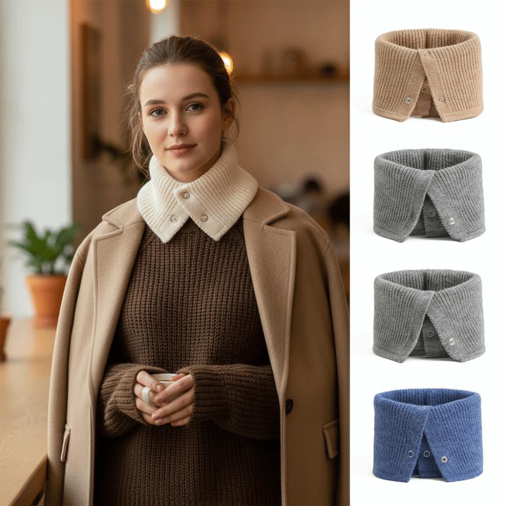Soft Knitted Fake Collar Knit Windproof Neck Collar Detachable Neck Cover  Winter Autumn Spring