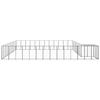 VidaXL Chenil Noir 37,51 m² Acier Enclos pour Chiots Cage Chiens Extérieur 3082242