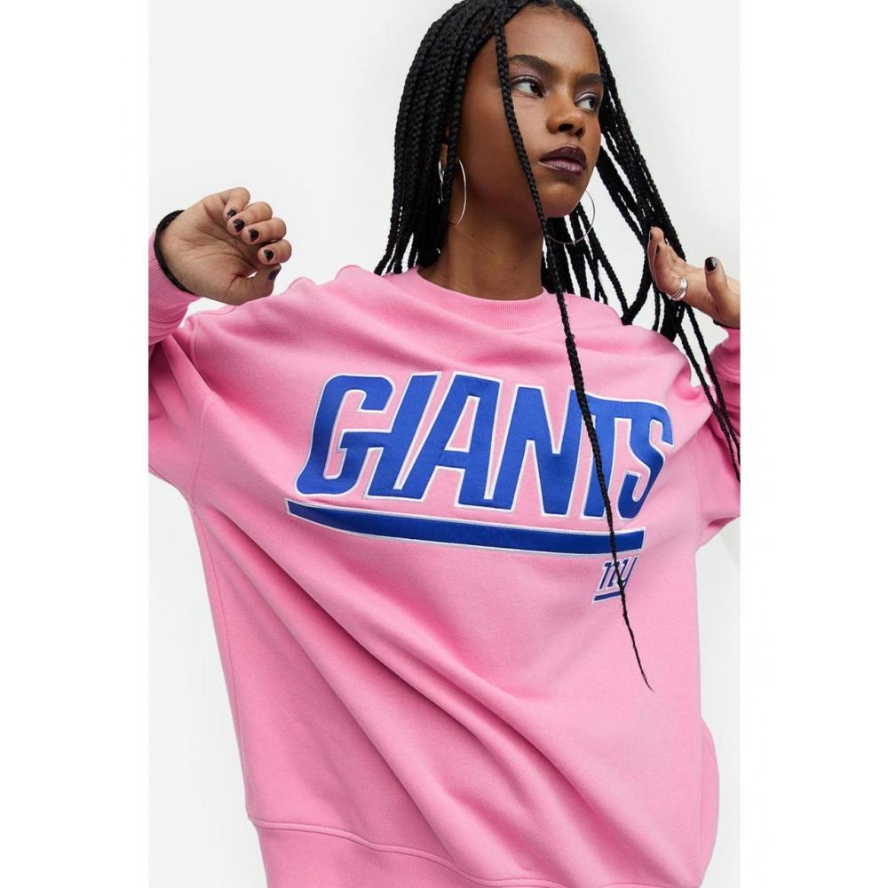 H&M Толстовка оверсайз с принтом Pink Giants 1127637004