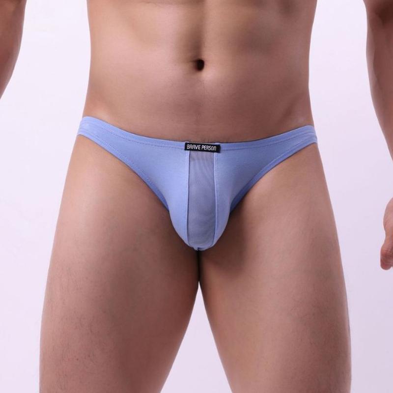 Мужские хлопковые трусы-слипы с низкой посадкой, тонкие, мягкие, однотонные, удобные, дышащие, облегающие