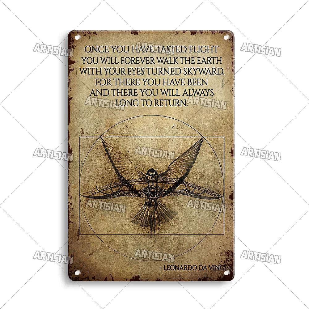 Artisian Pilot Metal Sign Flight Attendant Tin Plate Airplane Aviation Decorative Plaque Wall Decor Garage Bar Pub Club Hotel
