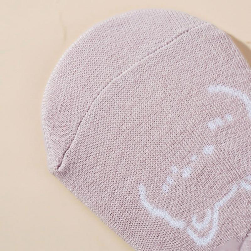 1/5 Pairs Women Cotton Ankle Socks Invisible Shallow Mouth Socks Breathable Silicone Anti Slip Socks