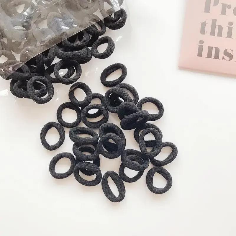 50 шт./компл. эластичные резинки для волос для девочек, аксессуары для волос, цветная нейлоновая повязка на голову, детская резинка для волос, подарочные украшения