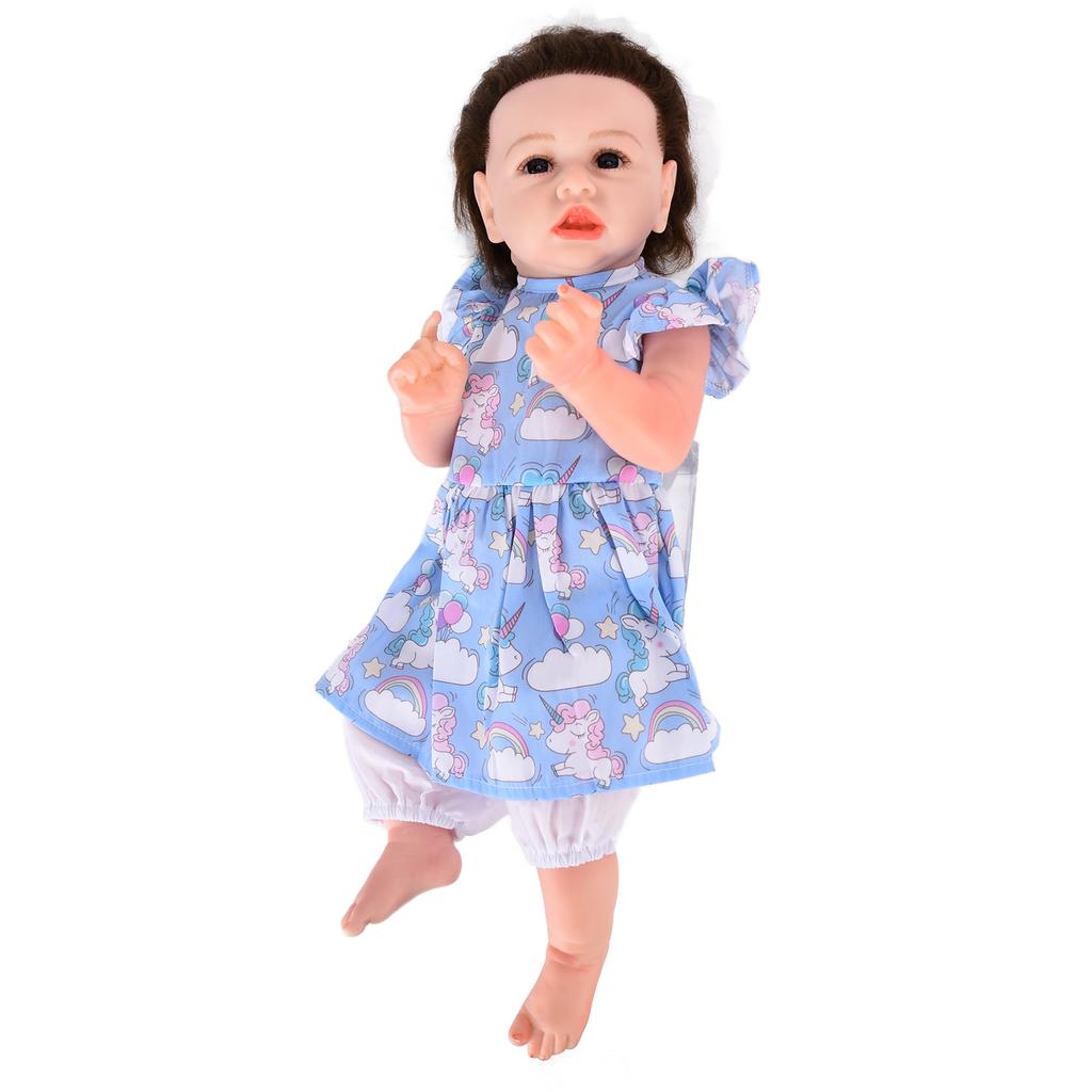 Кукла Rebirth Baby Doll, имитация новорожденного, размер 22 дюйма, реалистичная игрушка, полное тело, моющаяся кукла-девочка