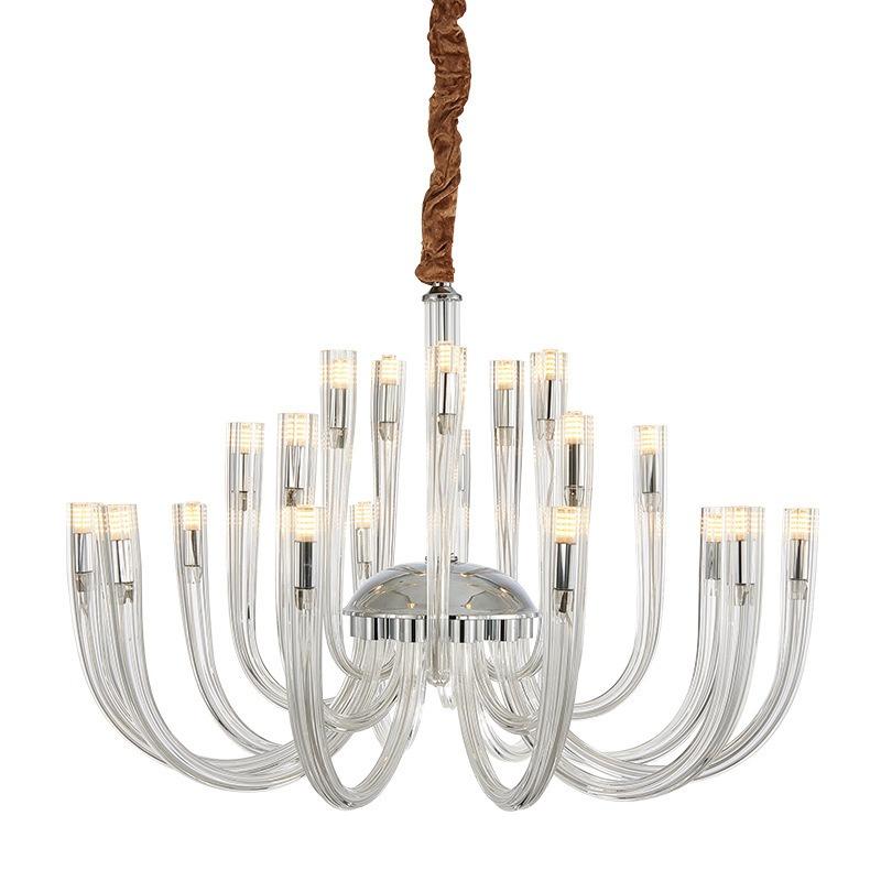 Лампа для гостиной, роскошная атмосфера, современная простая спальня, зал, столовая, креативная люстра