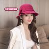 Autumn and winter hat women's British dome wool top hat women's new retro versatile bucket hat basin hat tide