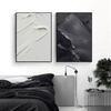 Black and White Texture Minimalist Canvas Decoration Poster Advanced Handmade Abstract Oil Painting Wall Art Living Room Bedroom