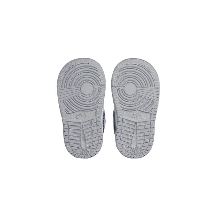 Детские кроссовки Air Jordan 1 Mid TD Light Smoke Grey Антрацитовый Белый 640735-078