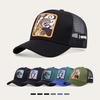 Бейсболка с вышивкой в виде животных из мультфильмов для мужчин и женщин, уличная дышащая сетчатая кепка унисекс в стиле хип-хоп для папы