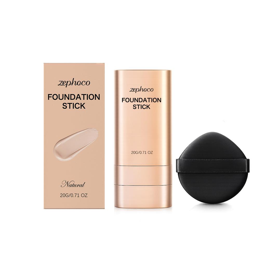 Sheer Concealer Foundation Stick (Natural Tone), Lightweight Watery Silky No-Cake Natural Look