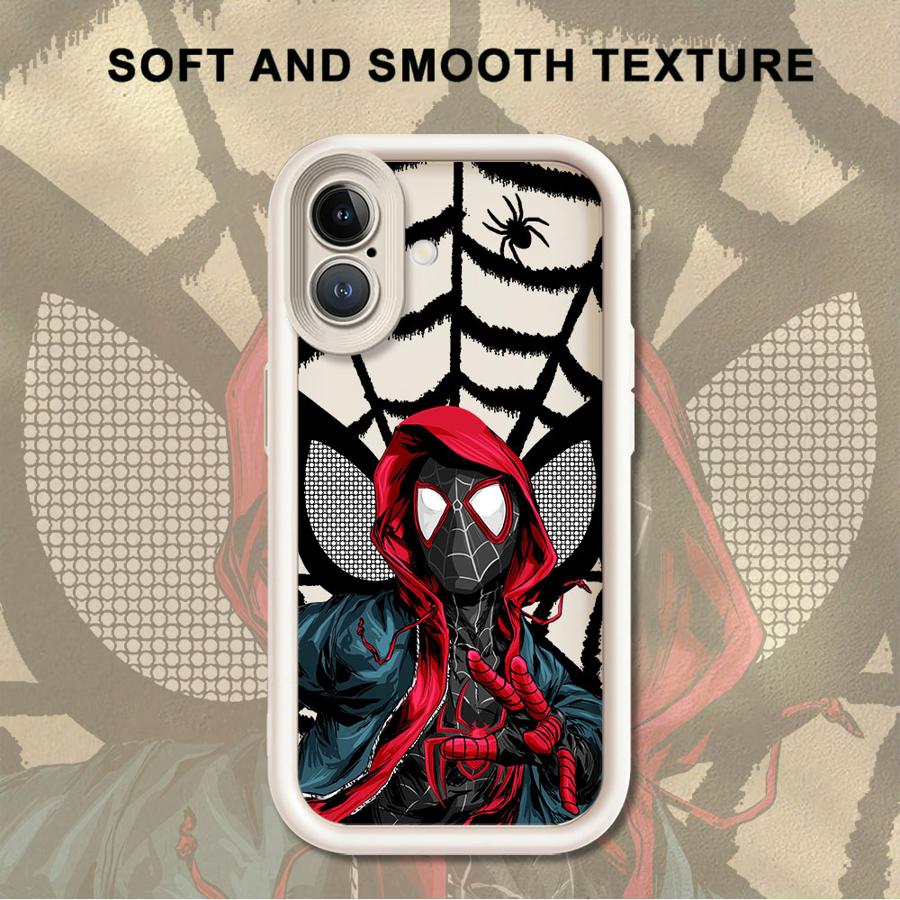 Мягкий чехол для телефона Marvel Человек-паук для iPhone 13 12 11 Pro Max XR XS Max 15 16 14 Plus 17 Air 16e