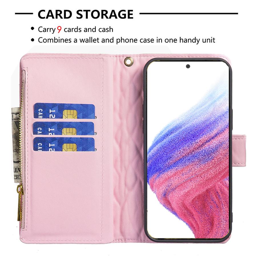 Кожаный чехол-кошелек с небольшим ароматом для Samsung Galaxy iPhone Xiaomi Poco Redmi VIVO OPPO Moto Nokia Nothing