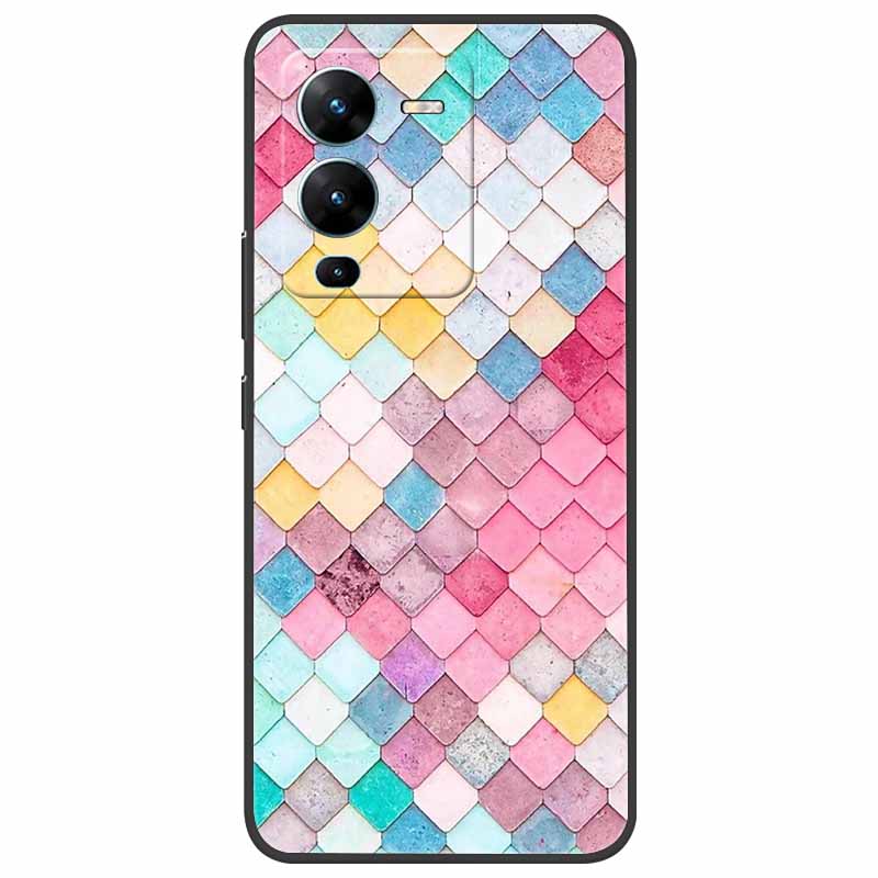 Для vivo V25 Pro Чехол V2158 Мягкий Силиконовый ТПУ Чехол для телефона Для vivo V25 Pro 5G Чехол Ударопрочный Capa V 25 Pro V25Pro Coque Крутой