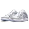 Nike AJ1 Jordan 1 Low Бело-серые Повседневные Кроссовки