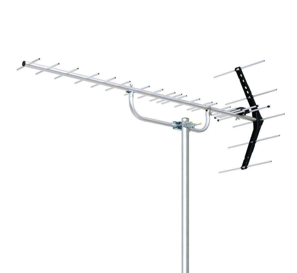 DX Antenna Terrestrial Digital Antenna Yagi UHF To 20 For Medium and Weak Electric Fields All Channels Compatible UA20 (Equivalent Elements)